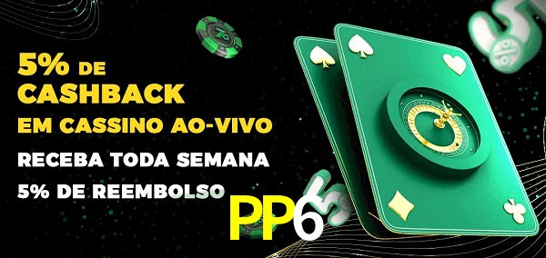 Promoções do cassino ao Vivo PP6